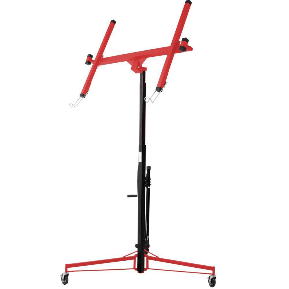 11 ft. Black Red Drywall Lift Panel Lift Drywall Panel Hoist Jack Lifter