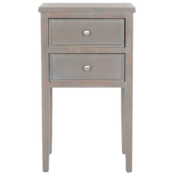 SAFAVIEH Toby Gray Storage End Table