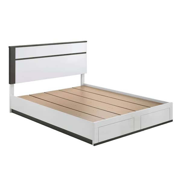 Pack Muebles Dormitorio Asimetric Color Blanco Y Sahara Con Luz Led Mesita  3 C con Ofertas en Carrefour