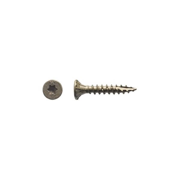 BIG TIMBER #8 x 1 in. Star Drive Flat Head Bronze Wood Screw (1435-Pack)