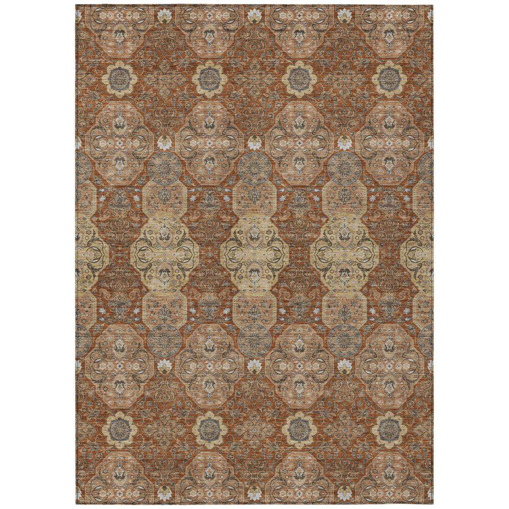 Chantille Machine Washable Indoor/Outdoor Abstract ACN2483 Paprika 8 ft. x 10 ft. Area Rug price history on PriceWatchPro