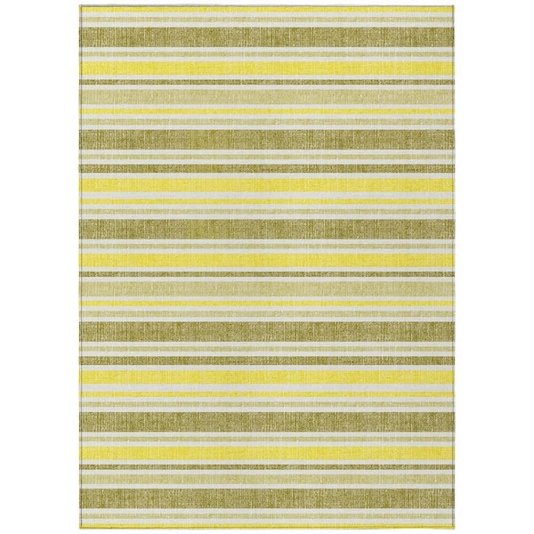 Chantille ACN531 Khaki 2 ft. 6 in. x 3 ft. 10 in. Machine Washable Indoor/Outdoor Geometric Area Rug