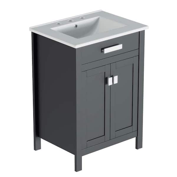 Laguna 24" Bathroom Vanity in Gray White