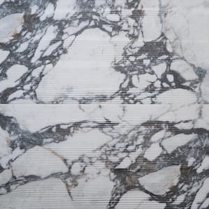 Signet Vibe Arabescato White 23.62 in. x 47.24 in. Textured Marble Look Matte Porcelain Wall Tile (15.49 sq. ft./Case)