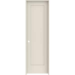 24 in. x 80 in. 1 Panel Shaker Right-Hand Solid Core Primed Wood Single Prehung Interior Door