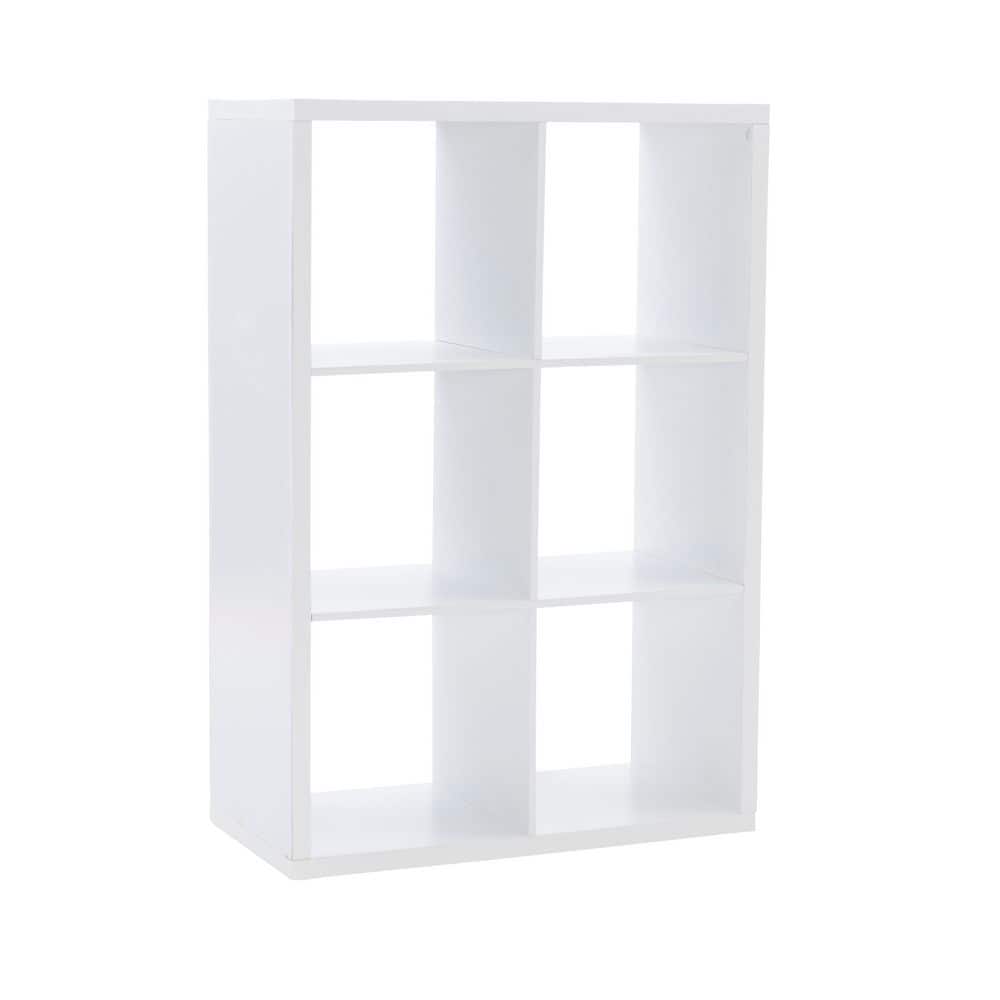 Dillon White 6-Cubby Horizontal or Vertical Storage Cabinet
