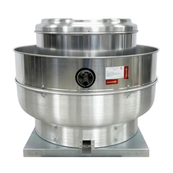 Cooler Depot NSF 1.5 HP 4000 to 6900CFM 38 in. range hood Convertible Wall Mount restaurant Exhaust Fan in Silver