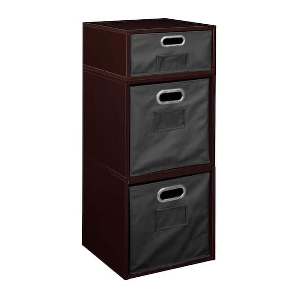 null 32.5 in. H x 13 in. W x 13 in. D Wood 3- Cube Organizer