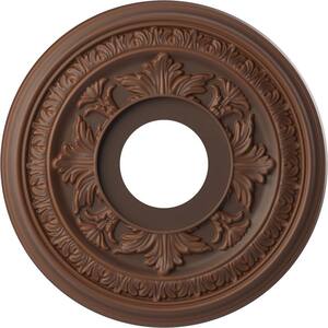 13 in. O.D. x 3-1/2 in. I.D. x 3/4 in. P Baltimore Thermoformed PVC Ceiling Medallion in Universal Aged Metallic Rust