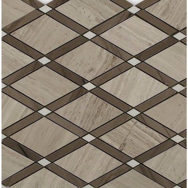 Ivy Hill Tile Grand Athens Gray 3 in. x 6 in. Polished Marble Tile Sample