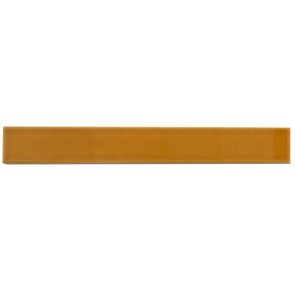 Horizonte 2 in. x 8 in. Glossy Honey Ceramic Subway Wall Tile Sample price history on PriceWatchPro