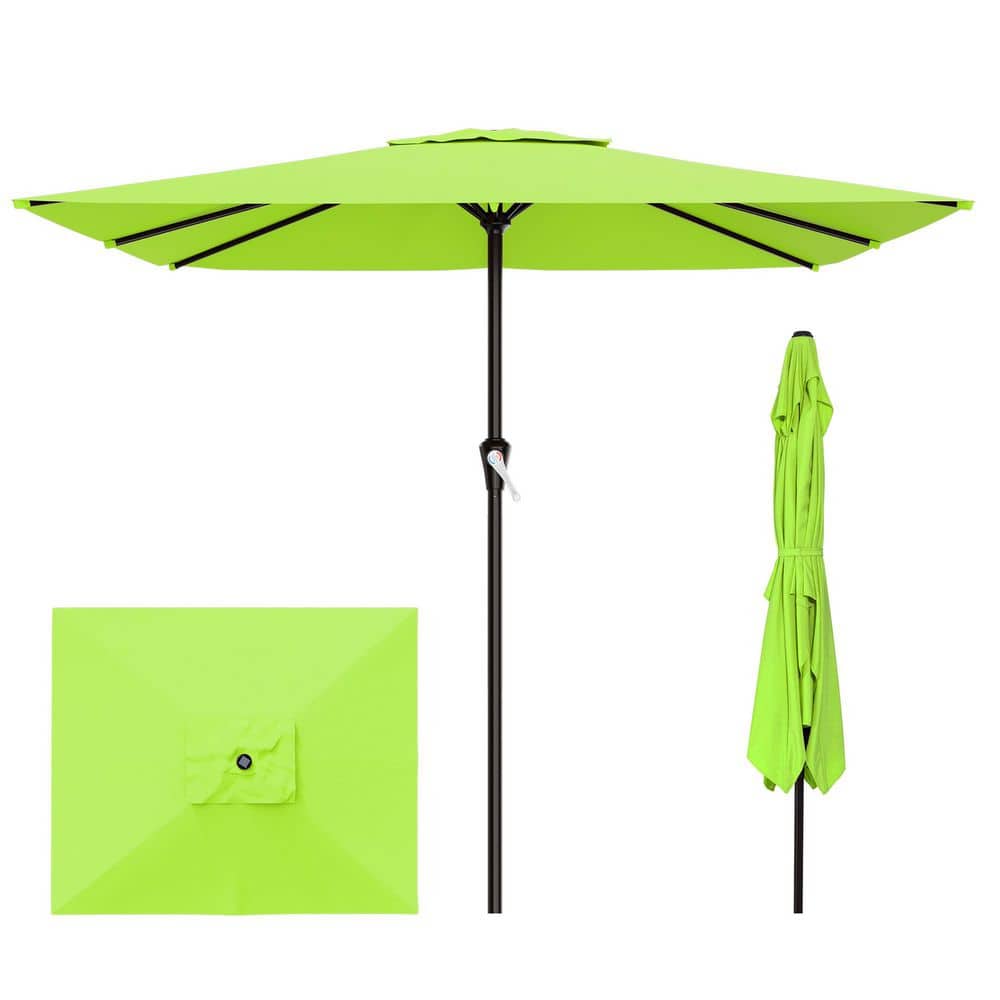8 FT Rectangular Patio Umbrella in Apple Green, UPF 50+, Heavy Duty Outdoor Umbrella price history on PriceWatchPro