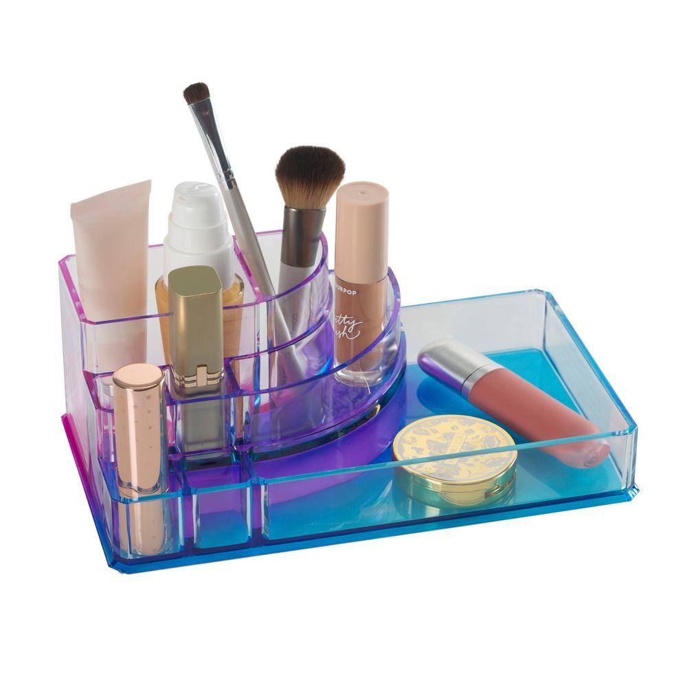 Ombre Lightweight Rectangular Plastic Makeup Organizer