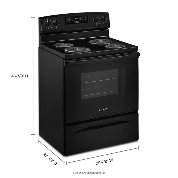 Amana White 4.8 Cu. Ft. Coil Top Electric Range