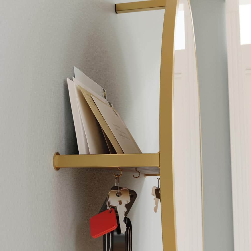Sindoori Mango Wall-Mounted Shoe Cabinet with Mirror