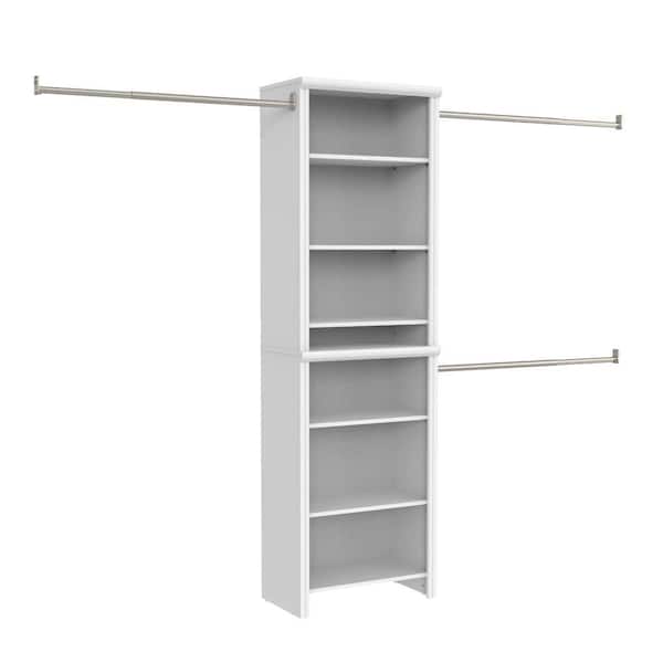 ClosetMaid Impressions Standard 60 in. W - 120 in. W White Wood Closet System