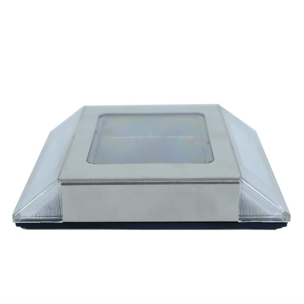Stainless Steel Solar LED Pathway Lanterns Multipack