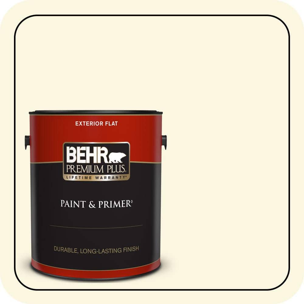1 gal. #P300-1 Lemon White Flat Exterior Paint & Primer price history on PriceWatchPro