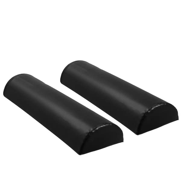 SKYSHALO Football Tackling Dummy, 42.5 in. PVC Step Over Dummy, High-Density Sponge Blocking Pad Equipment, Black, 2PCS