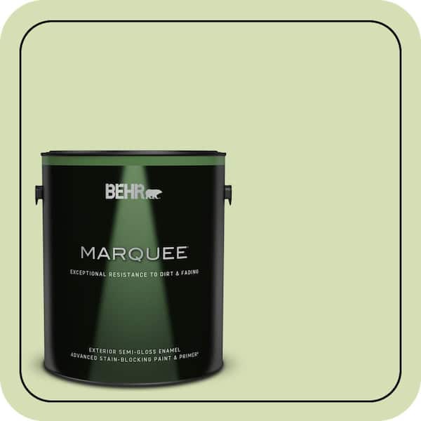 BEHR MARQUEE 1 gal. #420C-3 Celery Bunch Semi-Gloss Enamel Exterior Paint & Primer