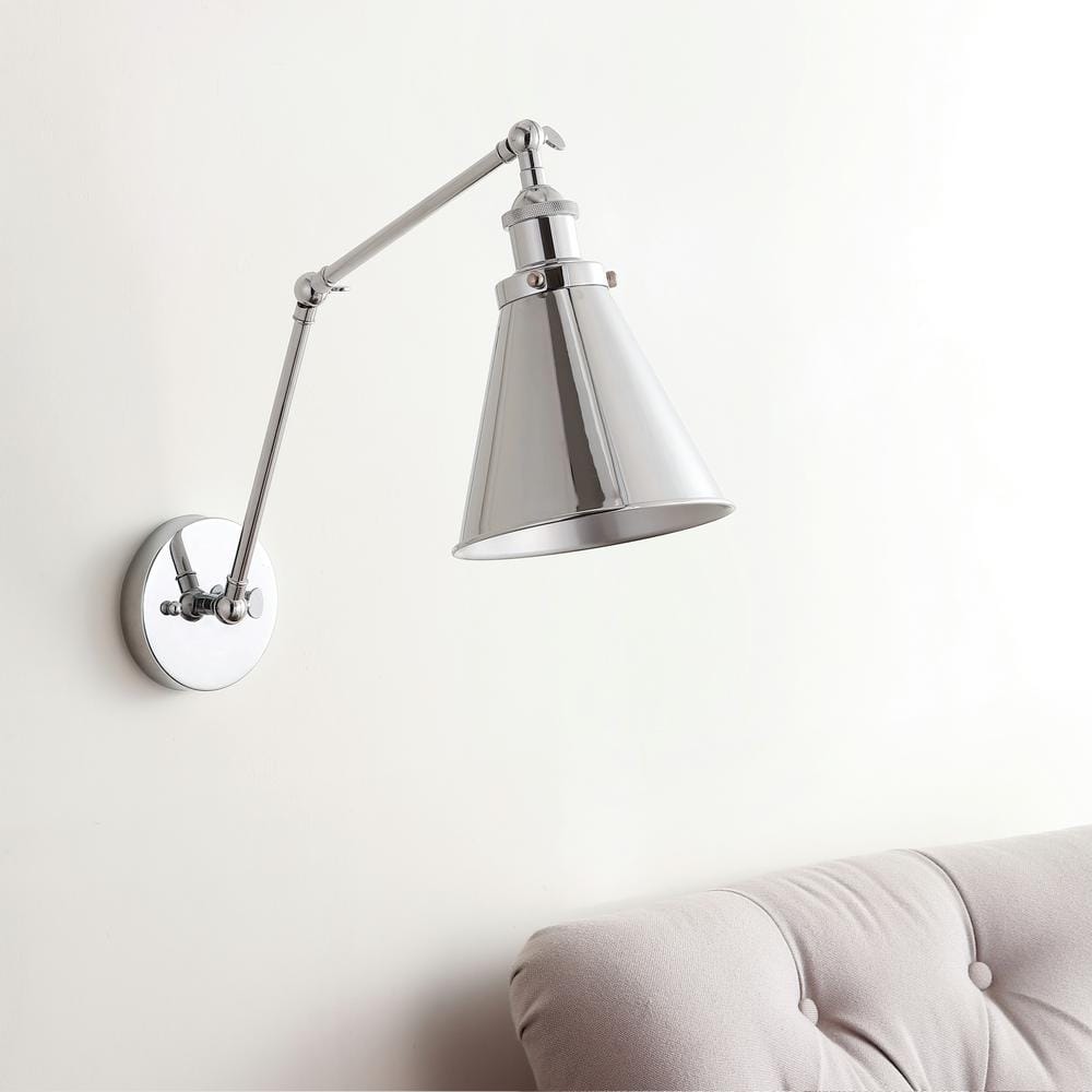 Rover 7" Chrome LED Swing Arm Wall Sconce - Polished Finish