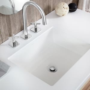Westmere 16 in. Undermount Rectangle Bathroom Sink in White