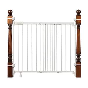 Stairway Plus 46 in. W Series Gate in White for Baby and Pet