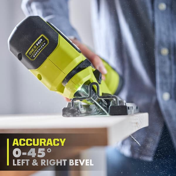 RYOBI - ONE+ HP 18V Brushless Cordless Compact Barrel Grip Jig Saw (Tool Only)
