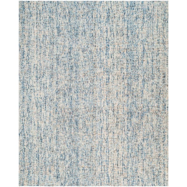 SAFAVIEH Abstract Dark Blue/Rust 10 ft. x 14 ft. Speckled Area Rug