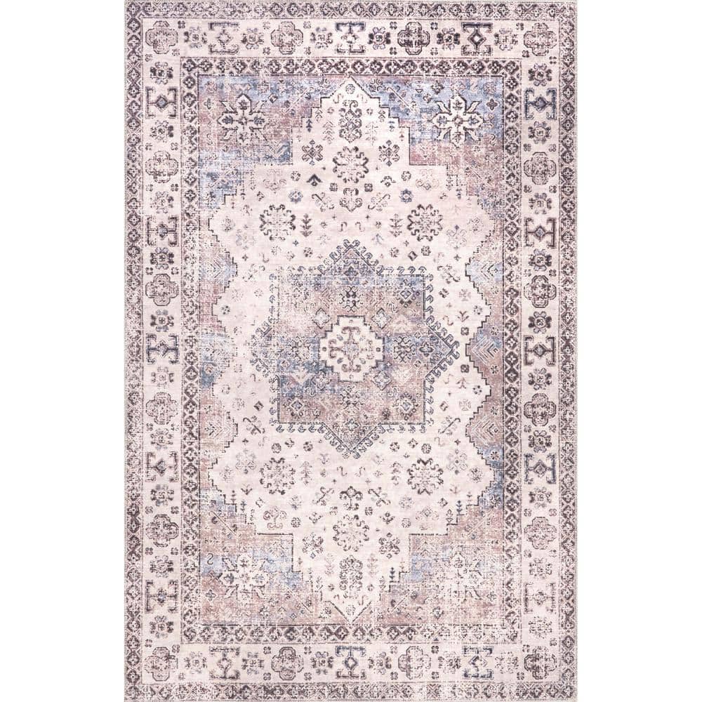 Sharyn Traditional Vintage Cotton Area Rug Rust 4 ft. x 6 ft. Area Rug price history on PriceWatchPro