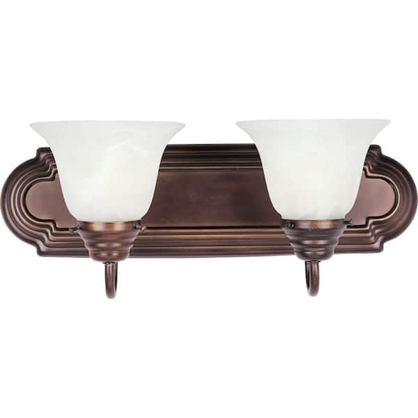 Essentials 2-Light Oil-Rubbed Bronze Bath Vanity Light