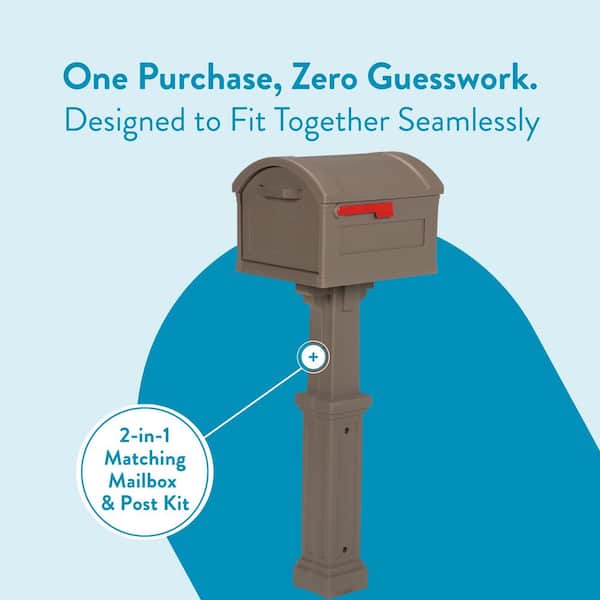 Architectural Mailboxes Grand Haven Mocha, Extra Large, Plastic