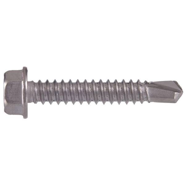 Hillman #8 3/4 in. External Hex Flange Hex-Head Self-Drilling Screws (25-Pack)