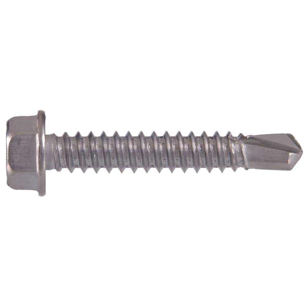 UPC 008236188165 product image for #10 1 in. External Hex Flange Hex-Head Self-Drilling Screws (25-Pack) | upcitemdb.com