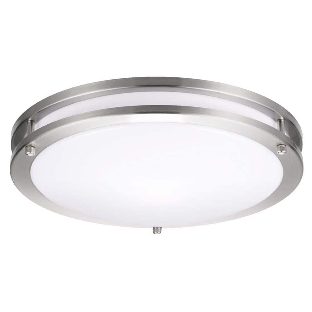 18 in. Modern Round Matte Black Dimmable 5CCT Selectable Double Ring Integrated LED Flush Mount Ceiling Light price history on PriceWatchPro