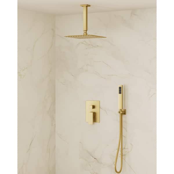 洋書 Golden shower girl 2 Moen YB0562BG Colinet 2-Light Dual-Mount Bath Bathroom