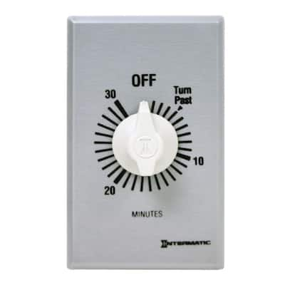 Intermatic 20 Amp 60-Minute Indoor In-Wall Spring Wound Timer, Gray SW60MK