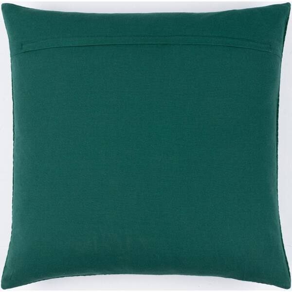 Artistic Weavers Jillayne Dark Green Solid Hand Woven Texture Polyester Fill 18 In X 18 In Decorative Pillow S00161031613 The Home Depot