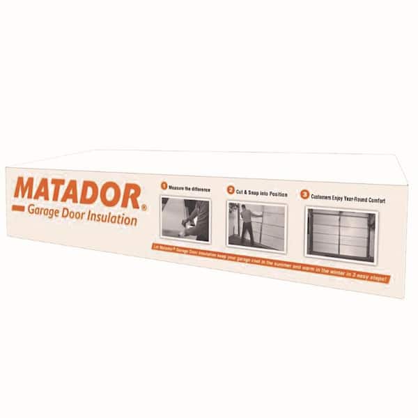 MATADOR 7 ft. H x 8 ft. - 9 ft. W, EPS Foam Garage Door Kit, 8 Panel