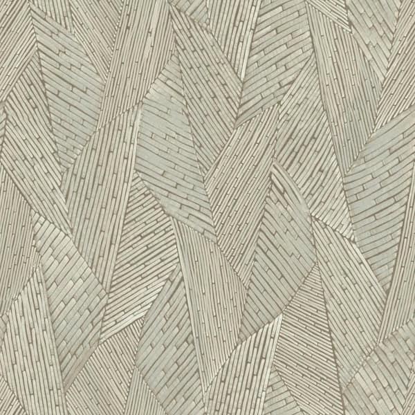 RoomMates 28.18 sq. ft. Brown Woven Reed Stitch Peel and Stick Wallpaper