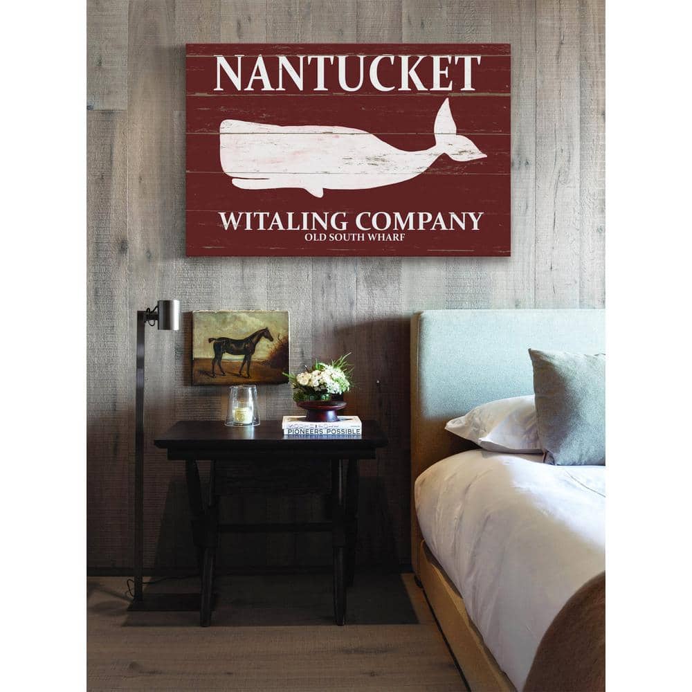 30 in. H x 45 in. W Nantucket Whaling Company by Marmont Hill Printed 