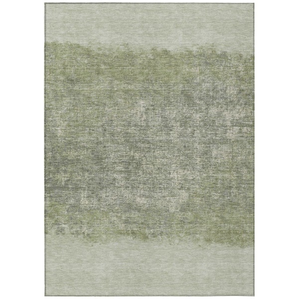 Chantille Machine Washable Indoor/Outdoor Abstract ACN2214 Aloe 10 ft. x 14 ft. Area Rug
