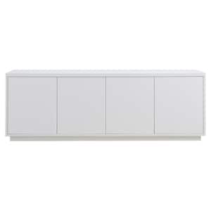 Hanson Rectangular White TV Stand For TV's up to 75 in.
