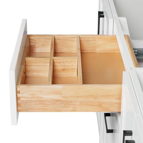 ARIEL Loren 60 in. Double Sink Freestanding Bathroom Vanity in