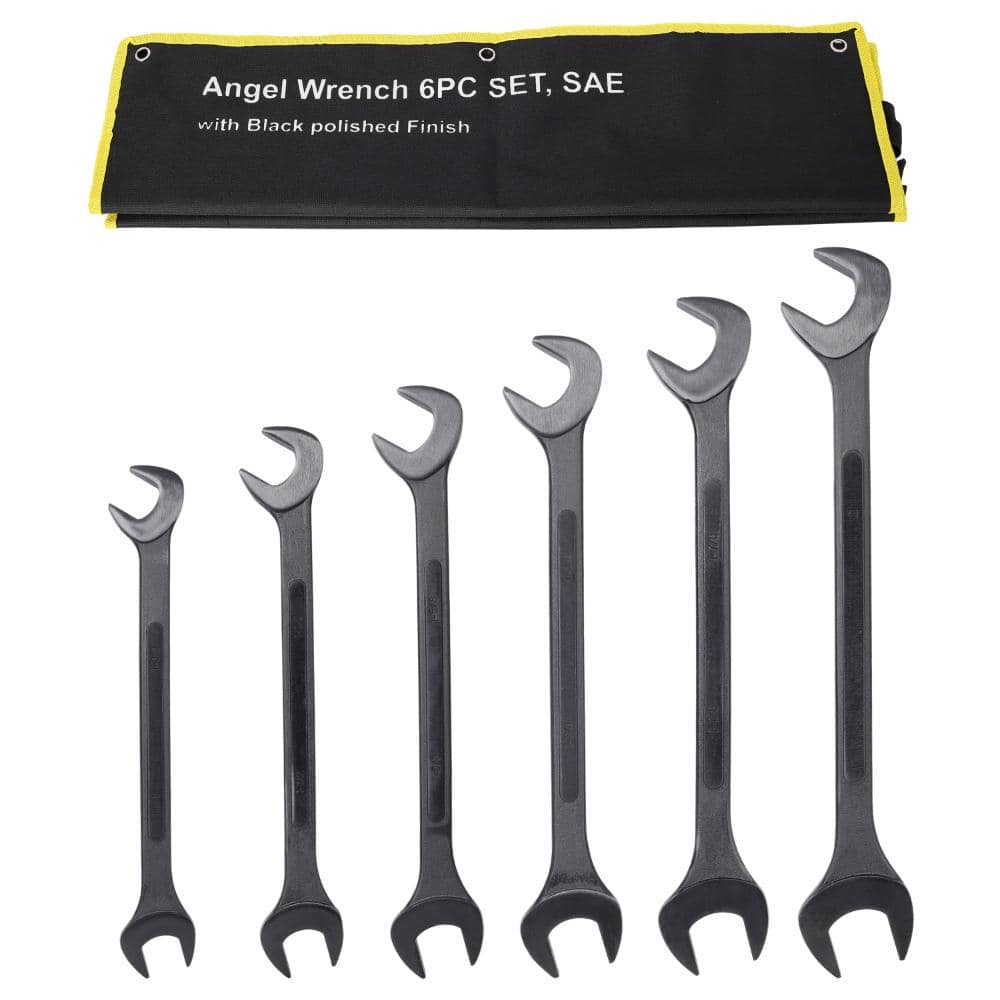 6-Piece SAE Jumbo Combination Angle Wrench Set,Extra Large 1-3/8 in. to 2 in. Black-Oxide Steel,Storage Pouch price history on PriceWatchPro