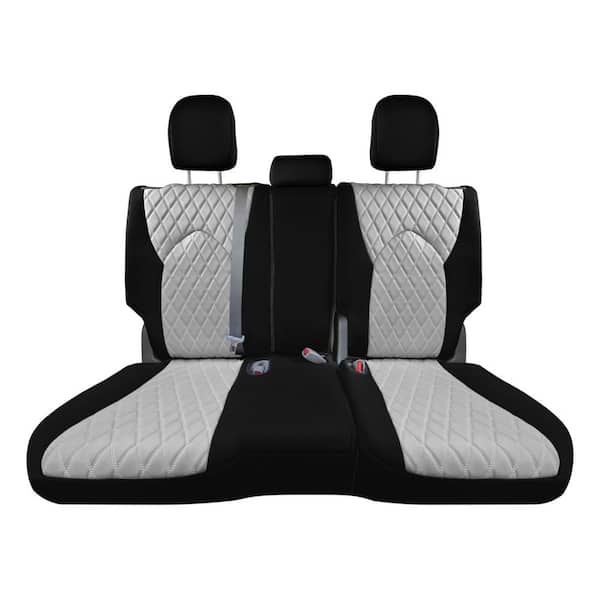 FH Group Neoprene Custom Fit Seat Covers for 2020-2024 Toyota Highlander Gray - 2nd Row Set