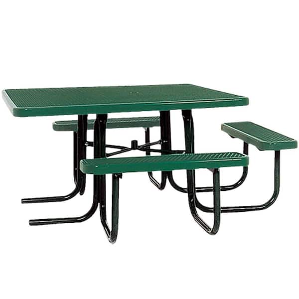 Portable Green Diamond Commercial ADA Square Picnic Table