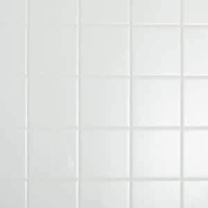LuxeCraft Lunar White 4 in. x 4 in. Glazed Ceramic Wall Tile (5.67 sq. ft./Case)