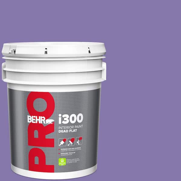 BEHR PRO 5 gal. #640B-6 Grape Parfait Dead Flat Interior Paint