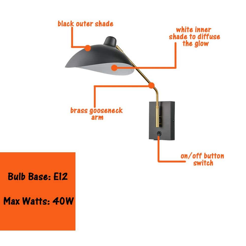 Barn Light Matte Black Swing Arm Wall Sconce